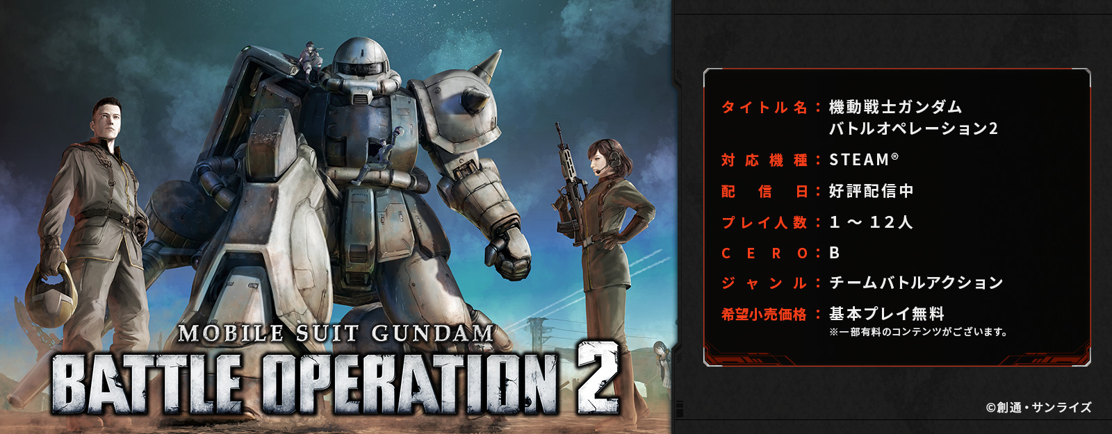 機動戦士ガンダム バトルオペレーション2 STEAM版